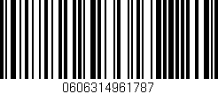 Código de barras (EAN, GTIN, SKU, ISBN): '0606314961787'