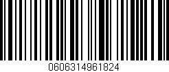 Código de barras (EAN, GTIN, SKU, ISBN): '0606314961824'