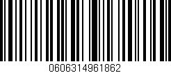 Código de barras (EAN, GTIN, SKU, ISBN): '0606314961862'