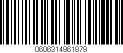 Código de barras (EAN, GTIN, SKU, ISBN): '0606314961879'