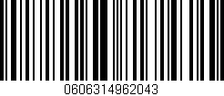 Código de barras (EAN, GTIN, SKU, ISBN): '0606314962043'