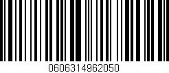 Código de barras (EAN, GTIN, SKU, ISBN): '0606314962050'