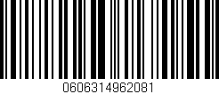 Código de barras (EAN, GTIN, SKU, ISBN): '0606314962081'