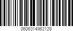 Código de barras (EAN, GTIN, SKU, ISBN): '0606314962128'