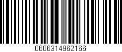 Código de barras (EAN, GTIN, SKU, ISBN): '0606314962166'