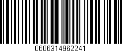 Código de barras (EAN, GTIN, SKU, ISBN): '0606314962241'