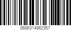 Código de barras (EAN, GTIN, SKU, ISBN): '0606314962357'