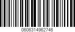 Código de barras (EAN, GTIN, SKU, ISBN): '0606314962746'