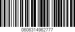 Código de barras (EAN, GTIN, SKU, ISBN): '0606314962777'
