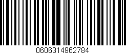 Código de barras (EAN, GTIN, SKU, ISBN): '0606314962784'