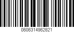 Código de barras (EAN, GTIN, SKU, ISBN): '0606314962821'