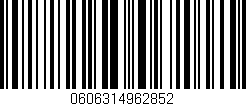 Código de barras (EAN, GTIN, SKU, ISBN): '0606314962852'