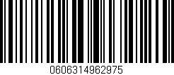 Código de barras (EAN, GTIN, SKU, ISBN): '0606314962975'