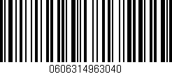 Código de barras (EAN, GTIN, SKU, ISBN): '0606314963040'