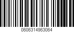 Código de barras (EAN, GTIN, SKU, ISBN): '0606314963064'