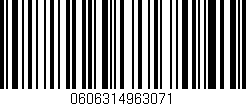 Código de barras (EAN, GTIN, SKU, ISBN): '0606314963071'