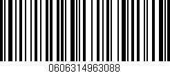 Código de barras (EAN, GTIN, SKU, ISBN): '0606314963088'