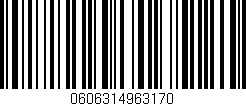 Código de barras (EAN, GTIN, SKU, ISBN): '0606314963170'