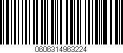Código de barras (EAN, GTIN, SKU, ISBN): '0606314963224'