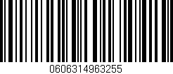 Código de barras (EAN, GTIN, SKU, ISBN): '0606314963255'