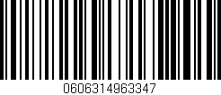 Código de barras (EAN, GTIN, SKU, ISBN): '0606314963347'