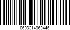 Código de barras (EAN, GTIN, SKU, ISBN): '0606314963446'