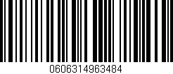 Código de barras (EAN, GTIN, SKU, ISBN): '0606314963484'