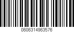 Código de barras (EAN, GTIN, SKU, ISBN): '0606314963576'