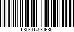 Código de barras (EAN, GTIN, SKU, ISBN): '0606314963668'