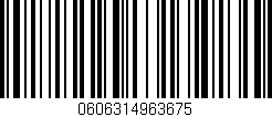 Código de barras (EAN, GTIN, SKU, ISBN): '0606314963675'