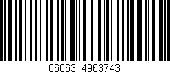 Código de barras (EAN, GTIN, SKU, ISBN): '0606314963743'