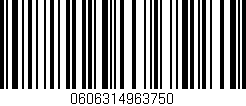 Código de barras (EAN, GTIN, SKU, ISBN): '0606314963750'