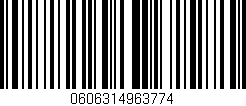 Código de barras (EAN, GTIN, SKU, ISBN): '0606314963774'