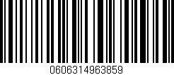 Código de barras (EAN, GTIN, SKU, ISBN): '0606314963859'