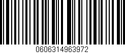 Código de barras (EAN, GTIN, SKU, ISBN): '0606314963972'