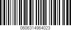 Código de barras (EAN, GTIN, SKU, ISBN): '0606314964023'