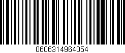 Código de barras (EAN, GTIN, SKU, ISBN): '0606314964054'