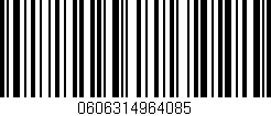 Código de barras (EAN, GTIN, SKU, ISBN): '0606314964085'