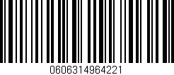 Código de barras (EAN, GTIN, SKU, ISBN): '0606314964221'