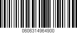 Código de barras (EAN, GTIN, SKU, ISBN): '0606314964900'