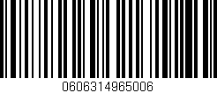 Código de barras (EAN, GTIN, SKU, ISBN): '0606314965006'