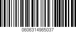 Código de barras (EAN, GTIN, SKU, ISBN): '0606314965037'