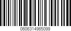 Código de barras (EAN, GTIN, SKU, ISBN): '0606314965099'