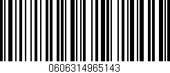 Código de barras (EAN, GTIN, SKU, ISBN): '0606314965143'