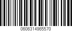 Código de barras (EAN, GTIN, SKU, ISBN): '0606314965570'