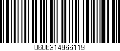 Código de barras (EAN, GTIN, SKU, ISBN): '0606314966119'