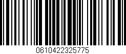 Código de barras (EAN, GTIN, SKU, ISBN): '0610422325775'