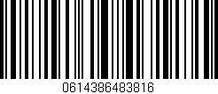 Código de barras (EAN, GTIN, SKU, ISBN): '0614386483816'
