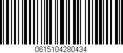Código de barras (EAN, GTIN, SKU, ISBN): '0615104280434'