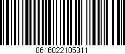 Código de barras (EAN, GTIN, SKU, ISBN): '0616022105311'